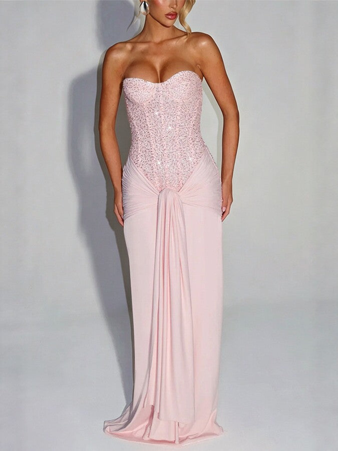Strapless dress for women