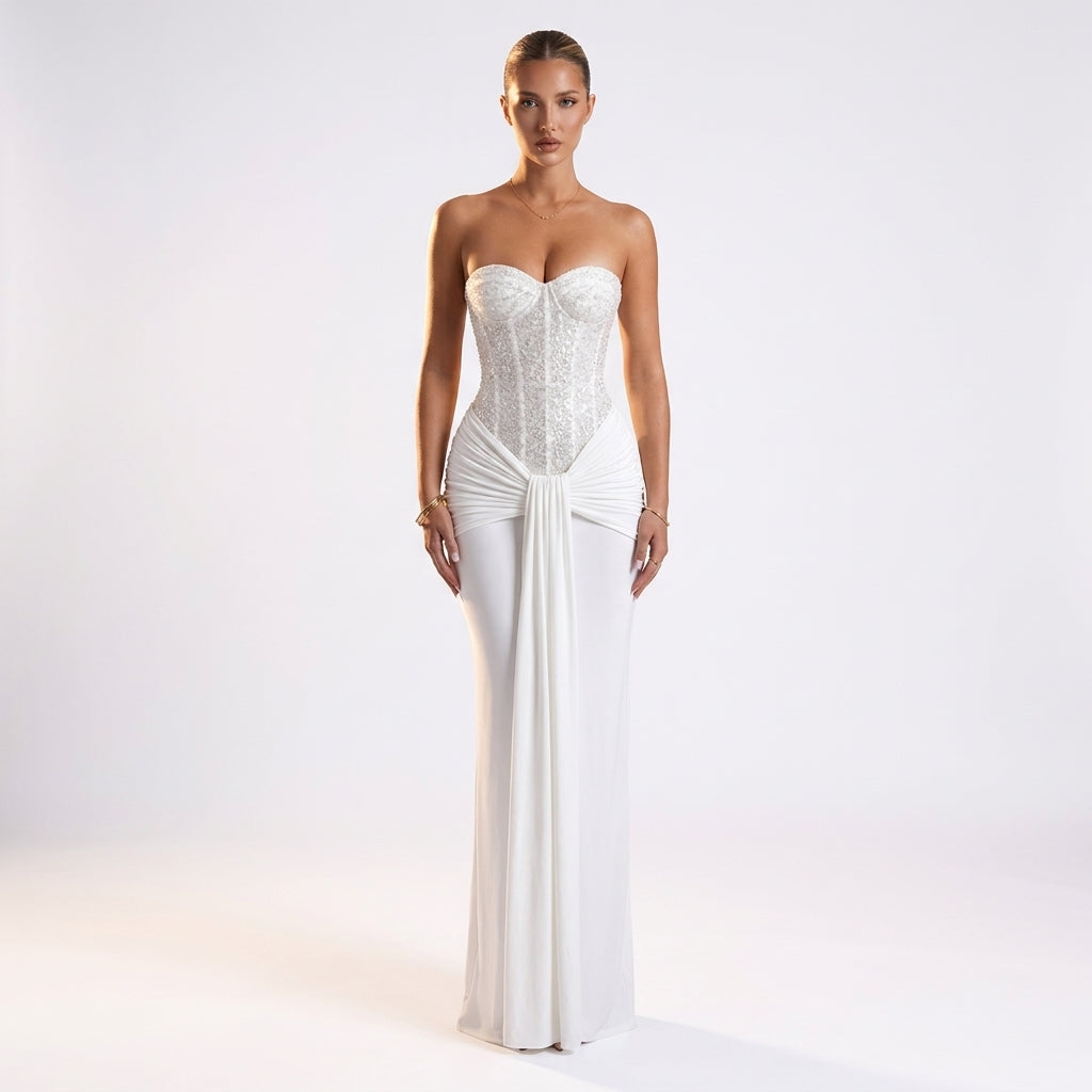 Strapless dress for women